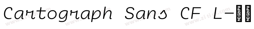 Cartograph Sans CF L字体转换